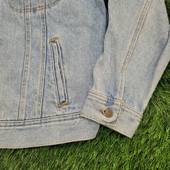 Vintage 60s Lee Riders Denim Jacket Medium 22x26 Faded Medium-Wash - Picture 10 of 13